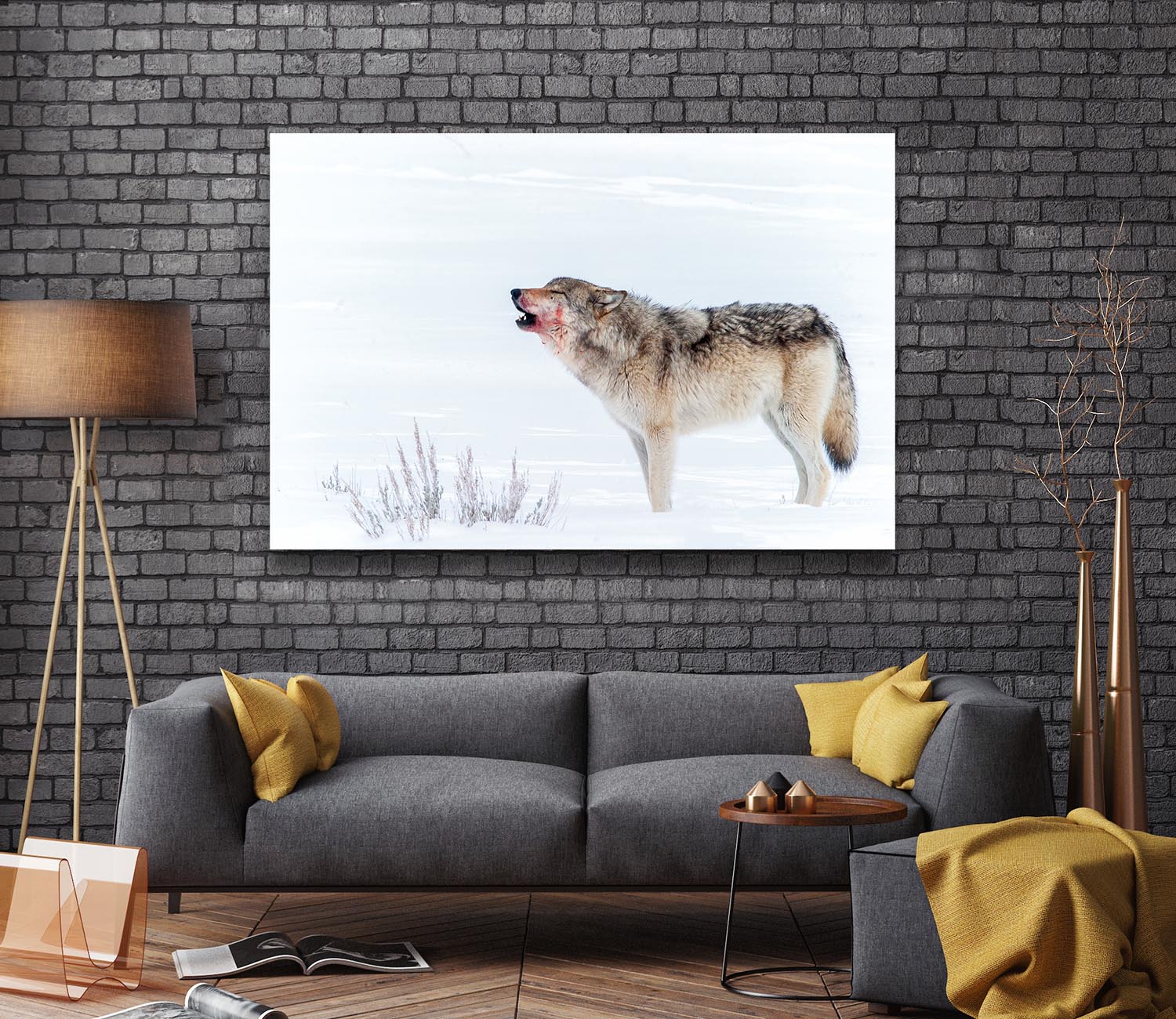 Lone Wolf Howling | Goeddel Gallery